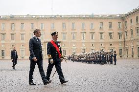 Royals Welcome French Presidential Couple - Stockholm