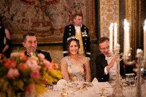 Gala Dinner For French Presidential Couple - Stockholm