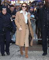 Emma Stone Outside GMA - NYC