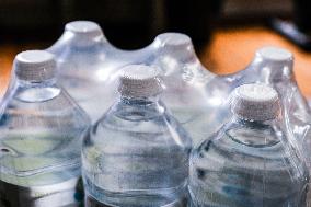 Illustration Of Plastic Water Bottles - France