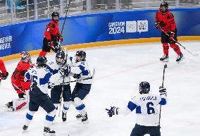 (SP)SOUTH KOREA-GANGNEUNG-WINTER YOUTH OLYMPIC GAMES-ICE HOCKEY-MEN'S 6-TEAM-BRONZE MEDAL GAME-CAN VS FIN