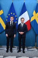 Macron And Kristersson Meet - Stockholm