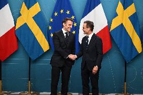 Macron And Kristersson Meet - Stockholm