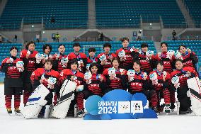 (SP)SOUTH KOREA-GANGNEUNG-WINTER YOUTH OLYMPIC GAMES-ICE HOCKEY-WOMEN'S 6-TEAM-AWARDING CEREMONY