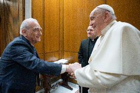 Martin Scorsese Meets Pope Francis - Vatican