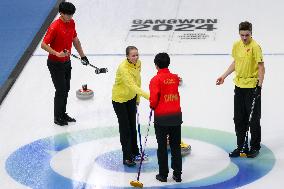(SP)SOUTH KOREA-GANGNEUNG-WINTER YOUTH OLYMPIC GAMES-CURLING-MIXED DOUBLES-QUARTER FINAL-CHN VS SWE