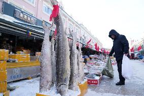 CHINA-HEILONGJIANG-FUYUAN-FISH MARKET (CN)