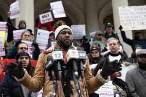 NYC City Council Members And Supporters Rally To Urge Override Of Mayor Eric Adams Vetoes
