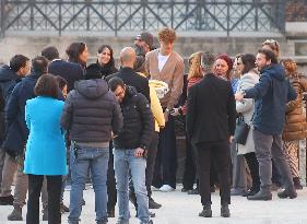 Tennis Player Jannik Sinner Visits Colosseum - Rome