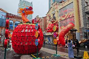 Dragon Sculpture in Shanghai