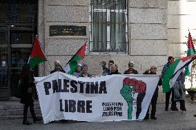 Demonstration In Galicia For The Breaking Off Of Relations With Israel