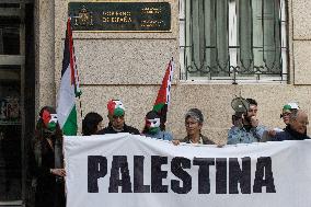 Demonstration In Galicia For The Breaking Off Of Relations With Israel