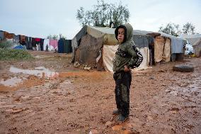 Jindires, One Year After The Earthquake, Camps Sink Into Mud And Clay