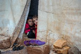 Jindires, One Year After The Earthquake, Camps Sink Into Mud And Clay