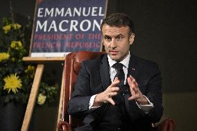 French President Macron pays a two-day state visit to Sweden, Day 2 - University Lund