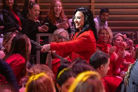 Demi Lovato performs At AHA Red Dress Collection Concert - NYC