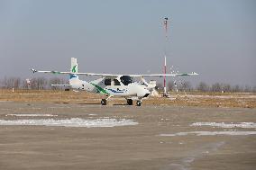(EyesOnSci)CHINA-LIAONING-SHENYANG-FOUR-SEAT HYDROGEN COMBUSTION AIRCRAFT (CN)