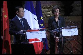 Rachida Dati At Franco-Chinese Year Of Cultural Tourism Launch - Versailles