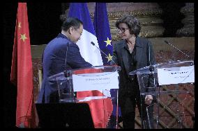 Rachida Dati At Franco-Chinese Year Of Cultural Tourism Launch - Versailles