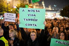 Police Protest In Porto