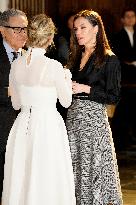 Queen Letizia At All Against Cancer Presentation - Madrid