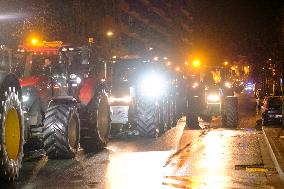 Farmers Bring Their Tractors To Brussels