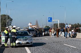 Portuguese Farmers Protest At Spanish Border - Spain