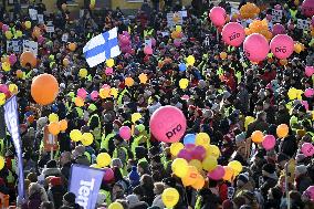 Stop Now! demonstration in Helsinki