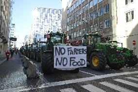 BELGIUM-BRUSSELS-FARMERS-PROTEST