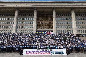 Rally Condemning The Rejection Of The 10.29 Itaewon Disaster Special Law