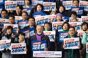 Rally Condemning The Rejection Of The 10.29 Itaewon Disaster Special Law