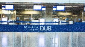 Strike In Duesseldorf Airport