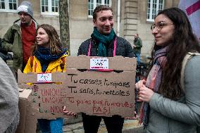 Demonstration Of The Teachers - Paris