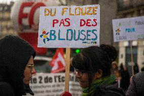 Demonstration Of The Teachers - Paris