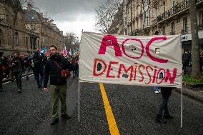 Demonstration Of The Teachers - Paris