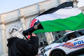 Palestine Protest At DC Union Station