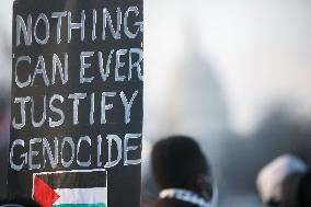 Palestine Protest At DC Union Station