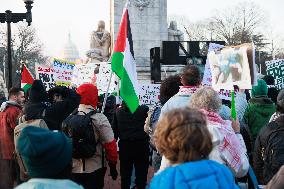 Palestine Protest At DC Union Station