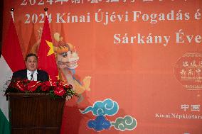HUNGARY-BUDAPEST-CHINESE NEW YEAR-RECEPTION-MINISTER FOR NATIONAL ECONOMY