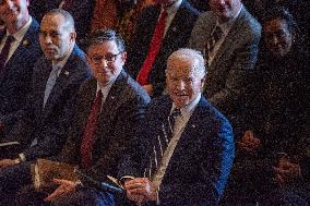 Biden Attends The National Prayer Breakfast - Washington