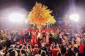 THE PHILIPPINES-MANILA-PROSPERITY TREE-CHINESE LUNAR NEW TEAR