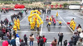 Dragon Dance Celebrate China Lunar Year