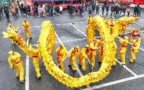 Dragon Dance Celebrate China Lunar Year