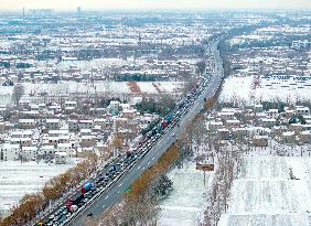 Expressways Congested During The Spring Festival Transporation rush