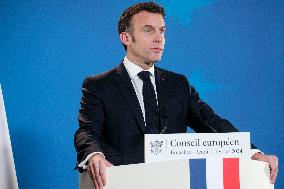 President Emmanuel Macron Press Conference - Brussels