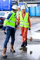 Queen Maxima Visits Recycling Center - Eindhoven