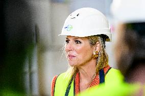 Queen Maxima Visits Recycling Center - Eindhoven