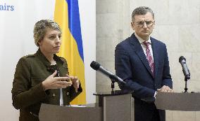 News conference of Ukrainian and Canadian FMs in Kyiv