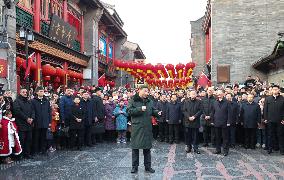 CHINA-TIANJIN-XI JINPING-SPRING FESTIVAL-INSPECTION (CN)