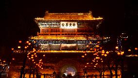 Xuanhua Ancient City Night Scenery